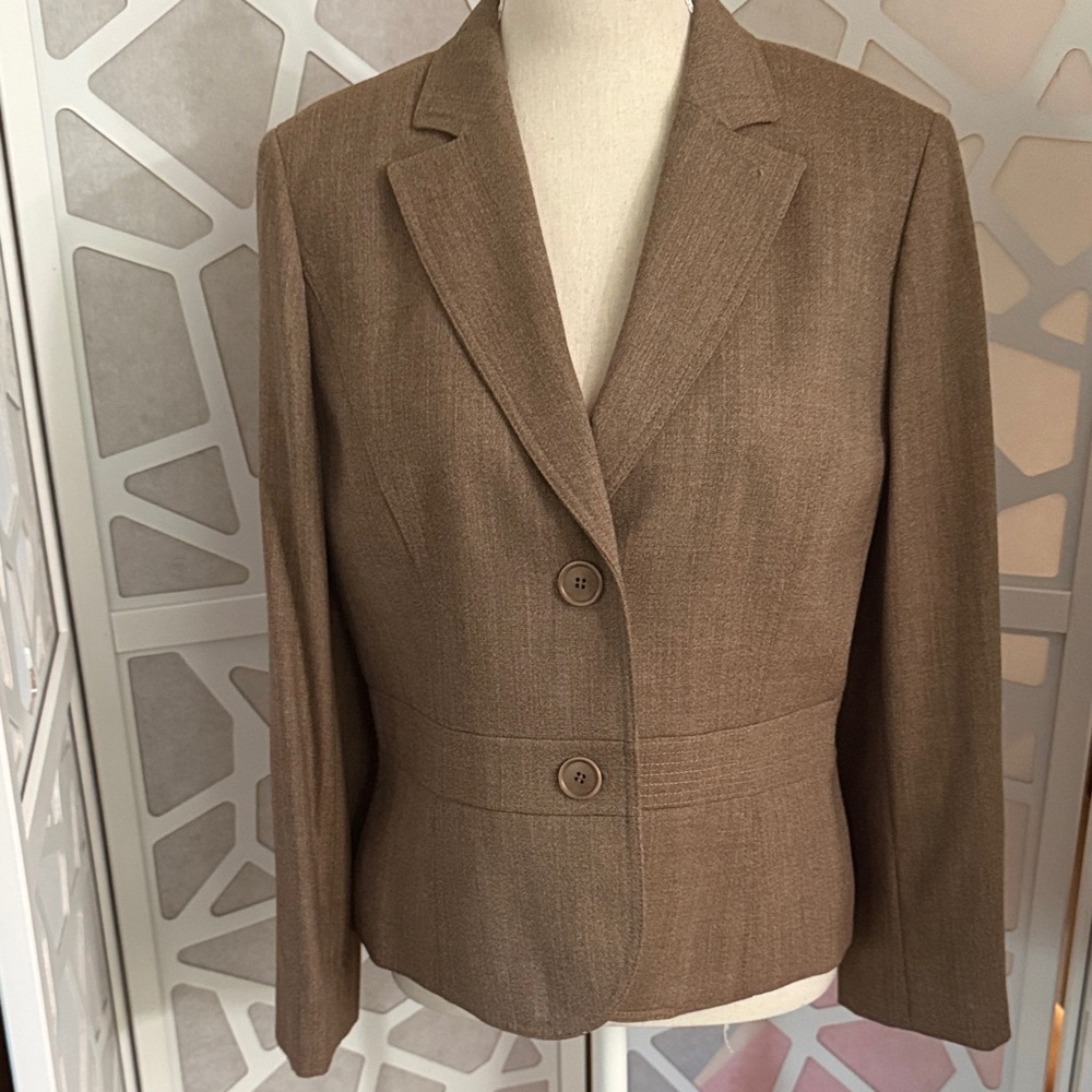 LOFT Brown Two-Button Blazer - image 1